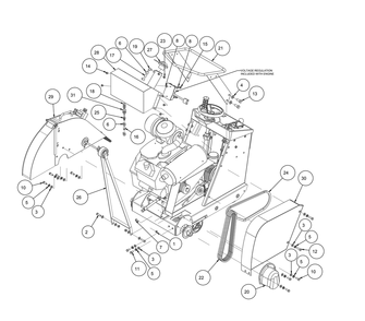 Section 01 Diagram and Parts List for MK-2424HSP 170955 MK Diamond Concrete Saw